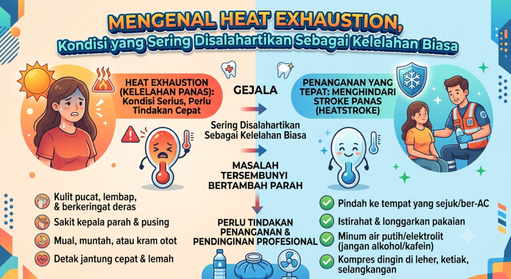 Mengenal Heat Exhaustion, Kondisi yang Sering Disalahartikan Sebagai Kelelahan Biasa