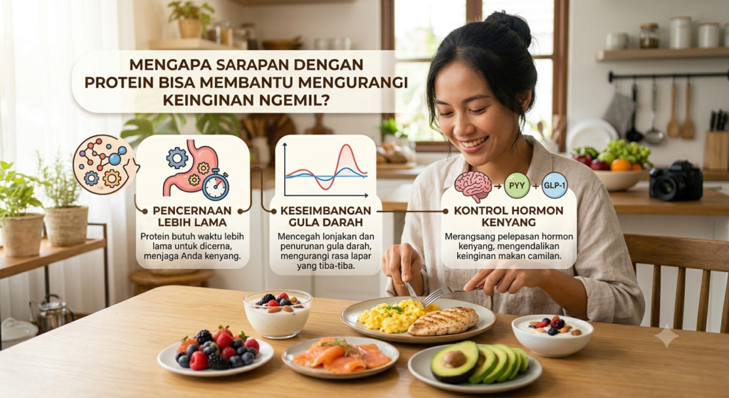 Mengapa Sarapan dengan Protein Bisa Membantu Mengurangi Keinginan Ngemil?