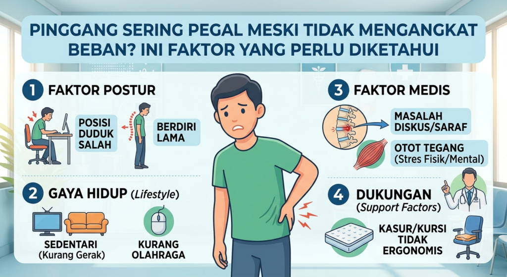 Pinggang Sering Pegal Meski Tidak Mengangkat Beban? Ini Faktor yang Perlu Diketahui