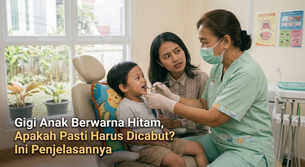 Gigi Anak Berwarna Hitam, Apakah Pasti Harus Dicabut? Ini Penjelasannya
