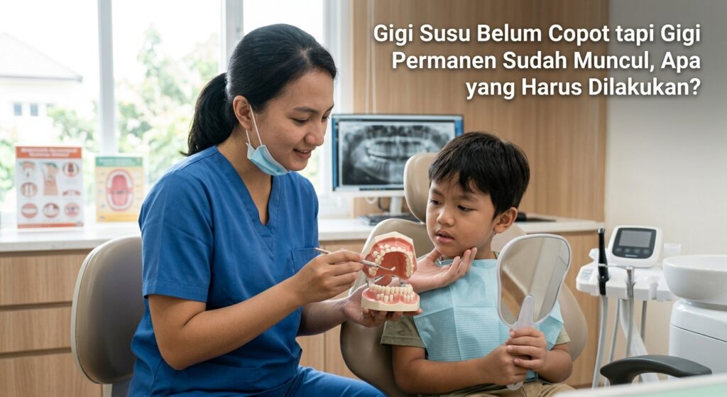 Gigi Susu Belum Copot tapi Gigi Permanen Sudah Muncul, Apa yang Harus Dilakukan?